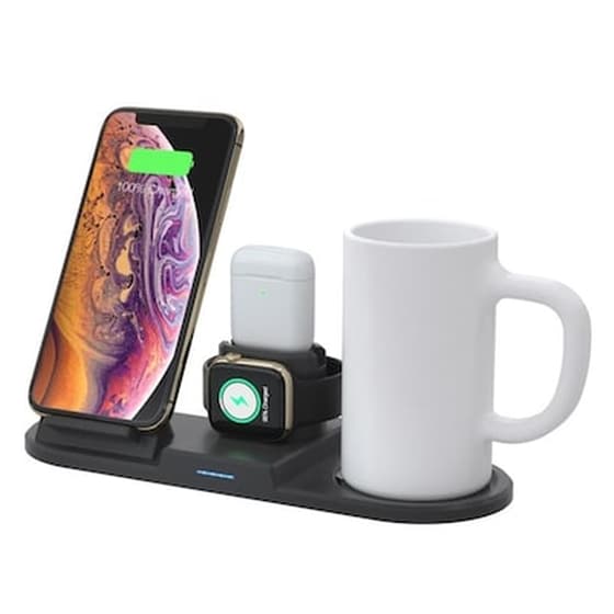 Ασύρματος Φορτιστής Oem 55oc Thermostatic Warmer Mug 4in1 36W - Black image 0