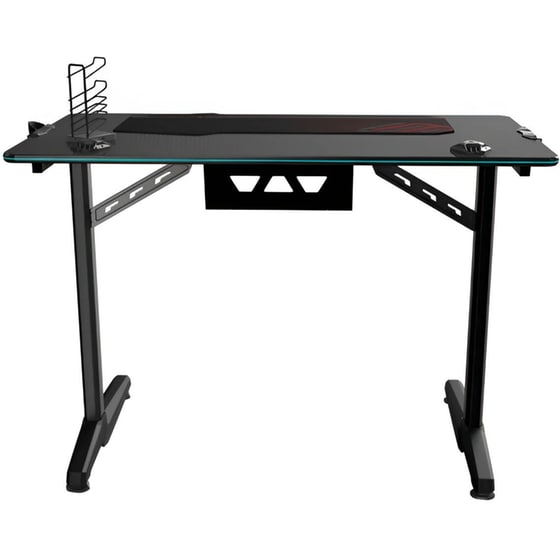 Γραφείο Gaming Eureka Ergonomic ERK-GIP-44B από Carbon Fiber 112x60cm - Μαύρο image 5