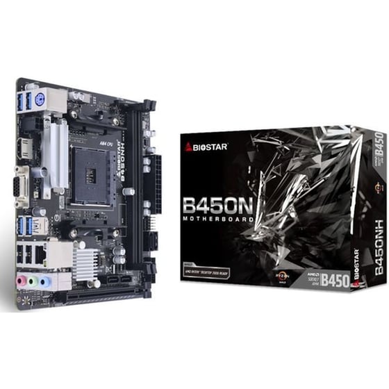 Biostar B450NH AMD B450 Mini-ITX με Socket AMD AM4 image 4