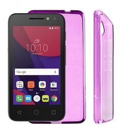 Θήκη Alcatel Pixi 4 - Volte-Tel SlimColor TPU Back Cover Σιλικόνης - Διάφανη Ροζ