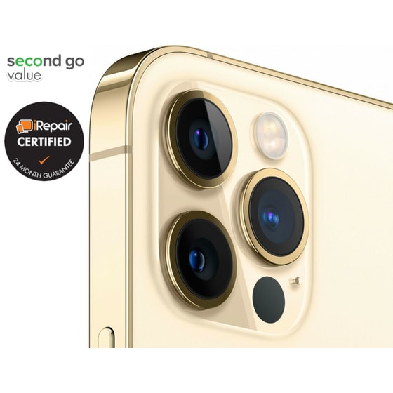 Μεταχειρισμένο Apple iPhone 12 Pro Max 128GB Gold second go value Certified by iRepair image 4