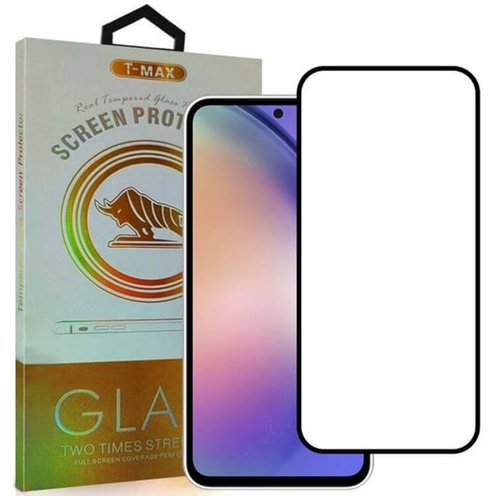 Προστατευτικό οθόνης Samsung Galaxy A55 - T-Max 3D Tempered Glass Full Glue - Black image 0