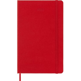 Ημερολόγιο Εβδομαδιαίο Moleskine 2024 12M L Scar. Red Σκληρό