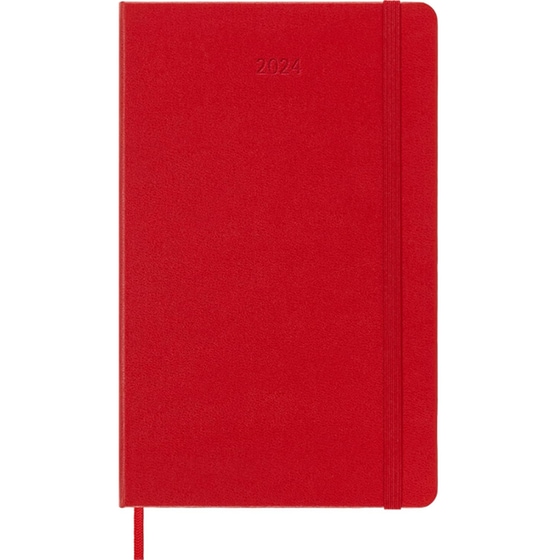 Ημερολόγιο Εβδομαδιαίο Moleskine 2024 12M L Scar. Red Σκληρό image 0