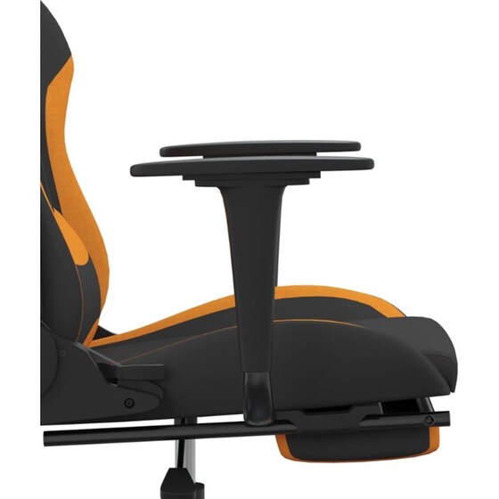Καρέκλα Gaming VIDAXL 3143747 με Υποπόδιο - Μαύρο image 8