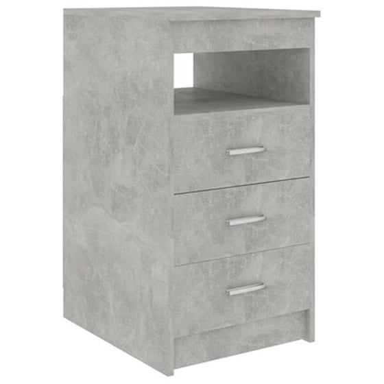 Vidaxl Συρταριέρα Γκρι Του Σκυροδέματος 40 X 50 X 76 Εκ. Μοριοσανίδα image 2