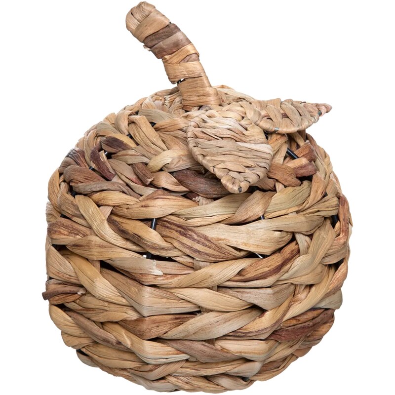 Διακοσμητικό Μήλο Spitishop από Υάκινθο 19x21cm - Καφέ