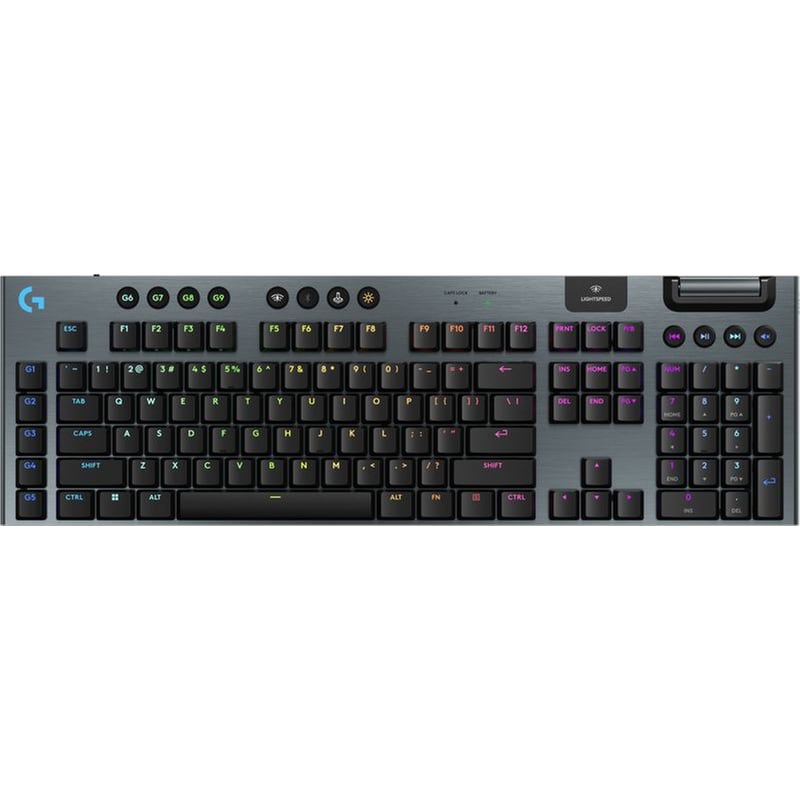 LOGITECH G Logitech G G915 X Lightspeed Gaming Ασύρματο Μηχανικό Πλητρολόγιο RGB Tactile - Μαύρο (US)