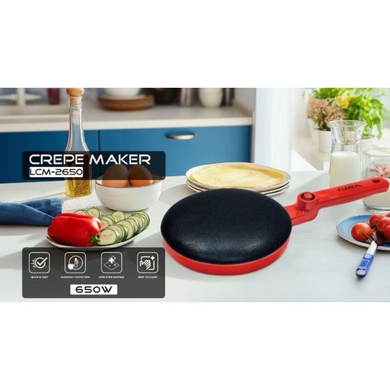 Κρεπιέρα LEXICAL LCM-2650-RED 600 W Κόκκινο image 3