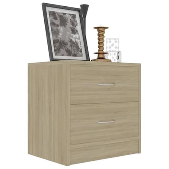 Vidaxl Κομοδίνα 2 Τεμ. Sonoma Δρυς 40 X 30 X 40 Εκ. Από Μοριοσανίδα image 3