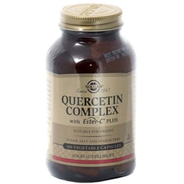 Ειδικό Συμπλήρωμα Διατροφής Solgar Quercetin Complex With Ester C Plus - 100 κάψουλες