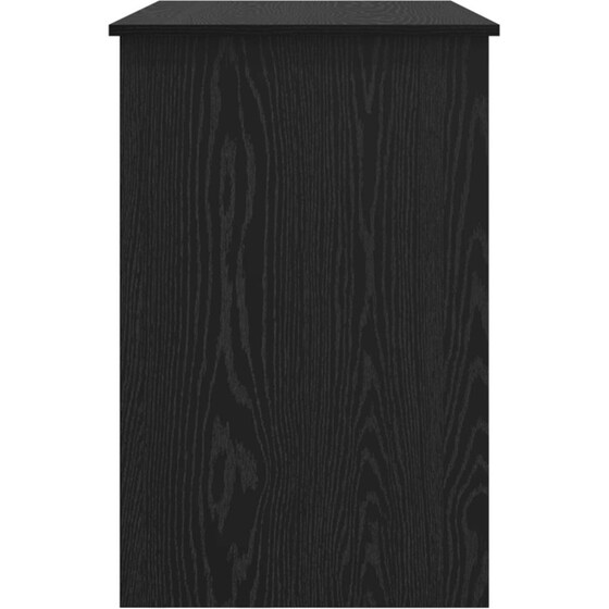 Γραφείο VidaXL από Επεξεργασμένο Ξύλο 100x50x76 cm - Μαύρη Οξιά image 4
