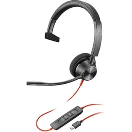 Ενσύρματα Ακουστικά με Μικρόφωνο Poly Blackwire 3310 - Μαύρο