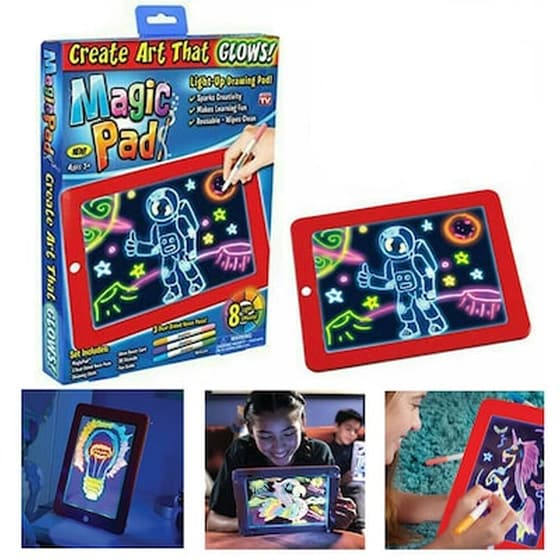 Φορητό Τάμπλετ Ζωγραφικής Magic Sketchpad Με Φωσφορίζοντα Χρώματα image 3