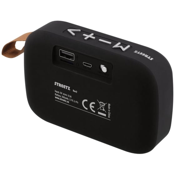 Streetz CM770 Φορητό Ηχείο 3W - Μαύρο image 1