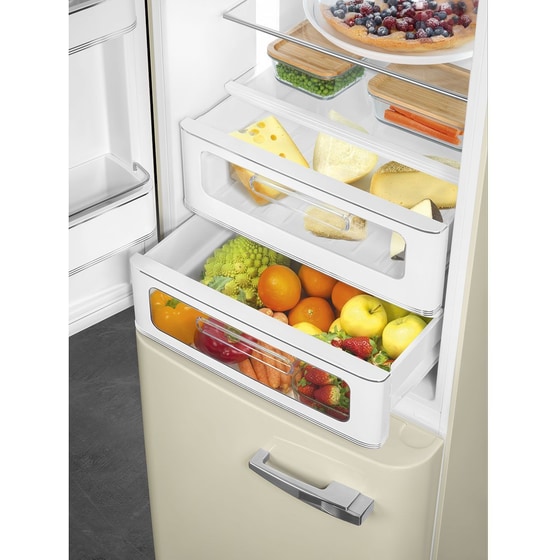 SMEG FAB32LCR6 332 Lt Total No Frost Μπεζ Ψυγειοκαταψύκτης image 3