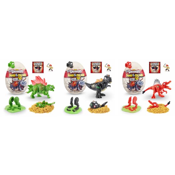 Φιγούρες Zuru Smashers S5 Dino Island Μεσαίο Αυγό με Δεινόσαυρο image 1