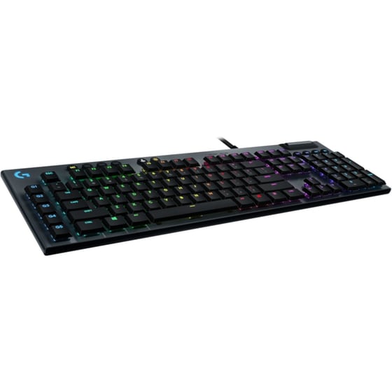 Logitech G G815 Lightsync Gaming Μηχανικό Ενσύρματο Full Size Πληκτρολόγιο με GL Tactile Διακόπτες και RGB Μαύρο (US) image 1