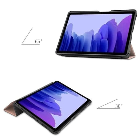 Θήκη Tablet Samsung Galaxy Tab A7 - Oem Trifold Flip Cover - Rose Gold image 1