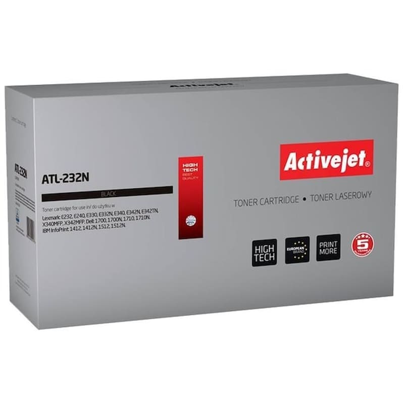 ACTIVEJET Active Jet Toner Συμβατό Με Lexmark Atl-232n Black 3.000φ.