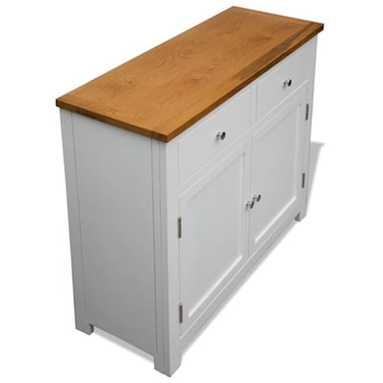 Vidaxl Ντουλάπι / Ψηλός Μπουφές 90 X 33,5 X 83 Εκ. Μασίφ Ξύλο Δρυός image 5