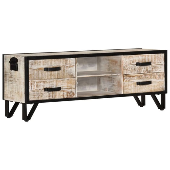 Έπιπλο Τηλεόρασης VidaΧL Ξύλινο 110x30x41cm - Γκρι/Μαύρο image 10