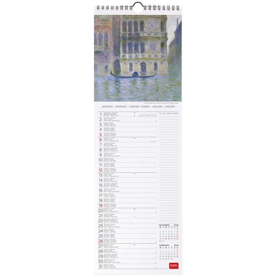 Ημερολόγιο Τοίχου Legami 2025 Claude Monet 16x49 cm image 2