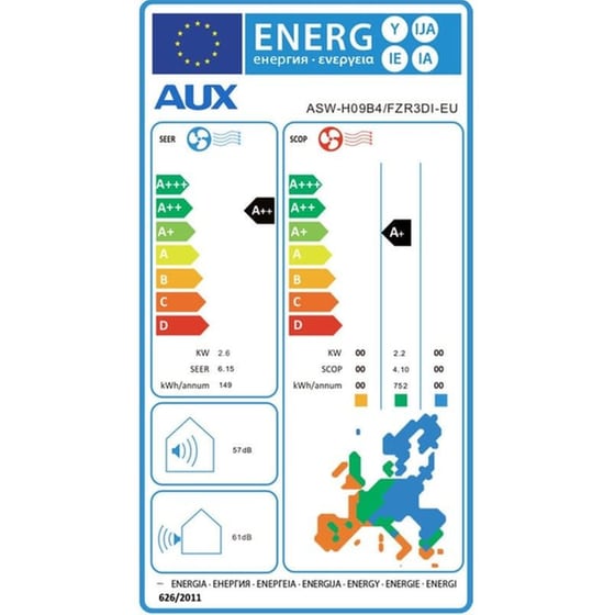 AUX Q-Series ASW-H09B4 Κλιματιστικό Inverter 9.000 BTU A++/A+++ με WiFi image 5