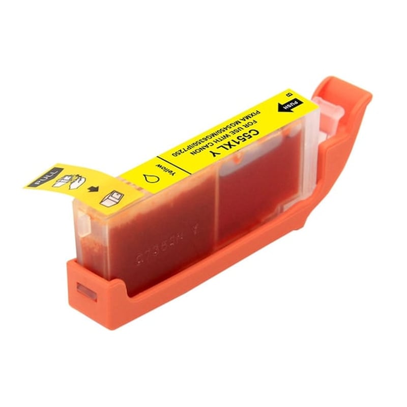 Συμβατό Canon Cli-551 Κίτρινο Μελάνι Εκτυπωτή