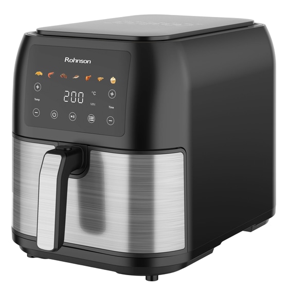 ROHNSON R-2861 1700 W 8 L Μαύρη Φριτέζα Αέρος image 1