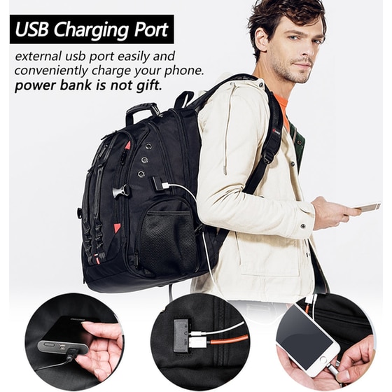 Τσάντα Laptop Bange 1901 17.3" Αδιάβροχη - Μαύρο image 9