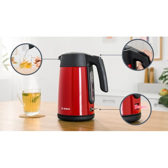 BOSCH TWK7L464 2400 W 1.7 L Κόκκινο Βραστήρας image 1