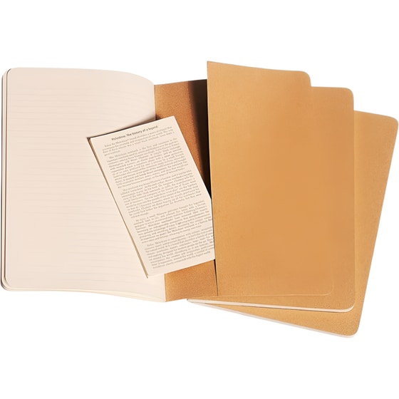 Σημειωματάριο Moleskine Cahier Journal Ριγέ Kraft Large (3 Τεμάχια) image 1