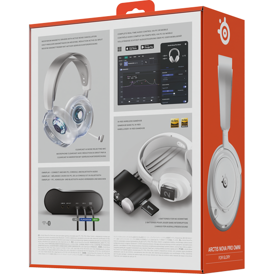 Ασύρματα Gaming Ακουστικά SteelSeries Arctis Nova Pro Omni - White image 15