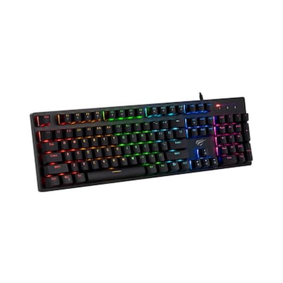 Havit KB858L Gaming Μηχανικό Ενσύρματο Πληκτρολόγιο με Custom Blue διακόπτες και RGB φωτισμό (US) image 1