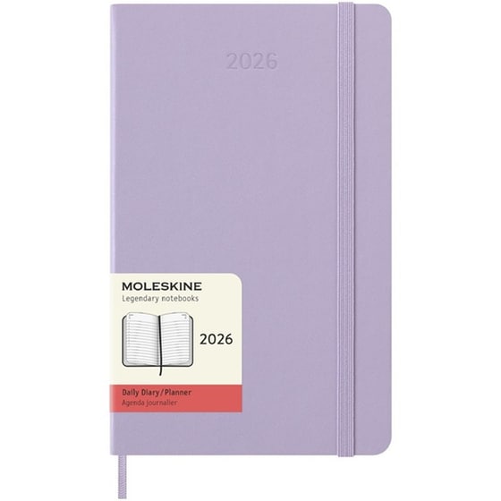 Ημερολόγιο Ημερήσιο Moleskine 2026 12Μ Large Pastel Lilac Hard image 0
