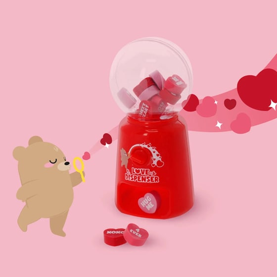 Σετ Γόμες Legami Mini σε Dispender Love Heart image 3