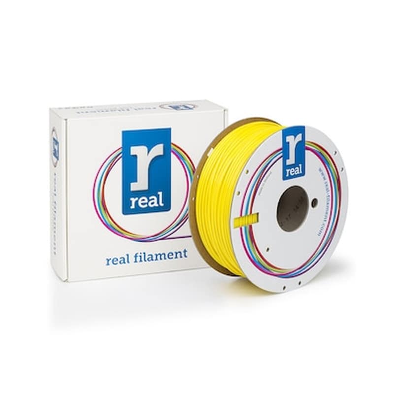 REAL FILAMENTS Real Pla 3d Printer Filament - Yellow - Spool Of 1kg - 2.85mm (refplayellow1000mm3)