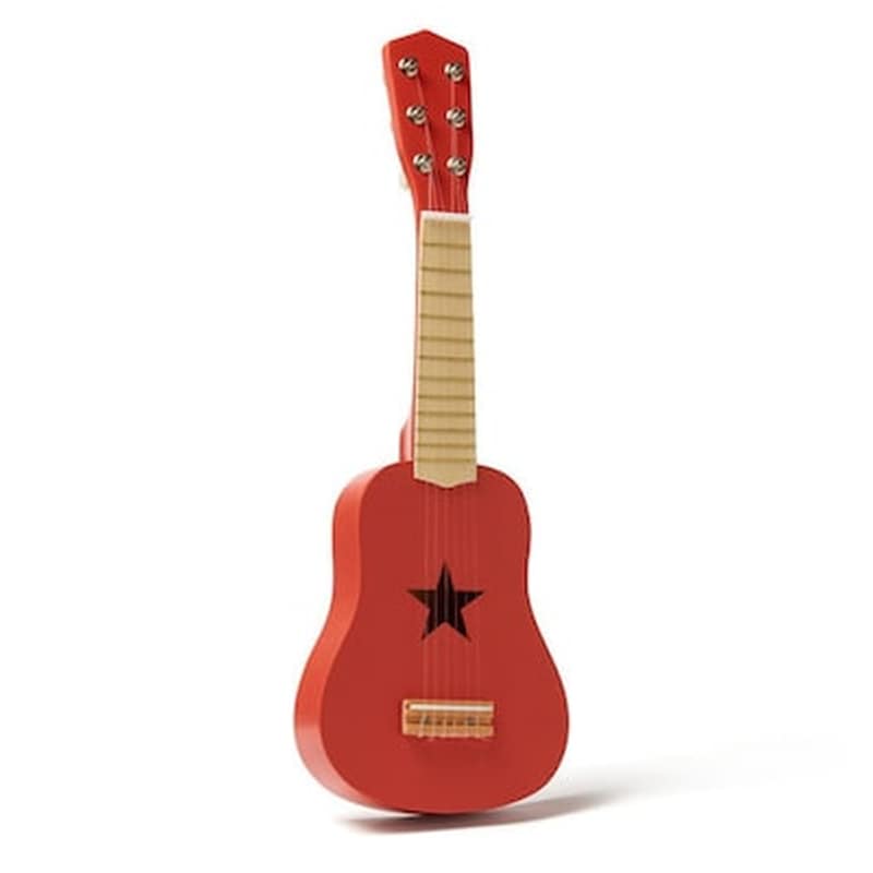 Ξύλινη Κιθάρα Star Κόκκινη – Kids Concept