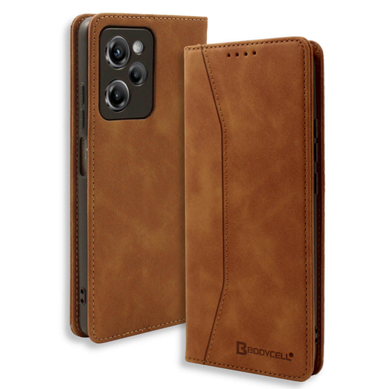 Θήκη Πορτοφόλι Xiaomi Poco X5 Pro - Bodycell - Καφέ image 0