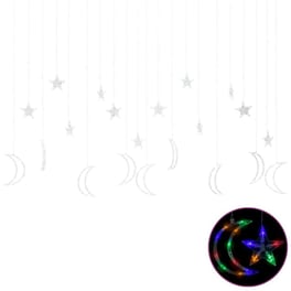 Λαμπάκια Vidaxl Σε Σχήμα Αστέρι Και Φεγγάρι Με 345 LED - Πολύχρωμα