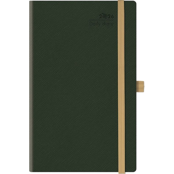 Ημερολόγιο Ημερήσιο 2026 Θεοφύλακτος 12M Saffiano Olive image 0