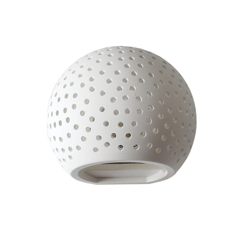 ACA DECOR Απλίκα Τοίχου Aca Ibon G85321w Γύψινη 15x13x12.8 cm - Λευκή