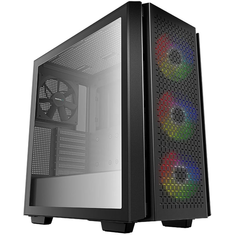 DEEPCOOL Deepcool CG560 Midi Tower E-ATX Case Side Window RGB Black