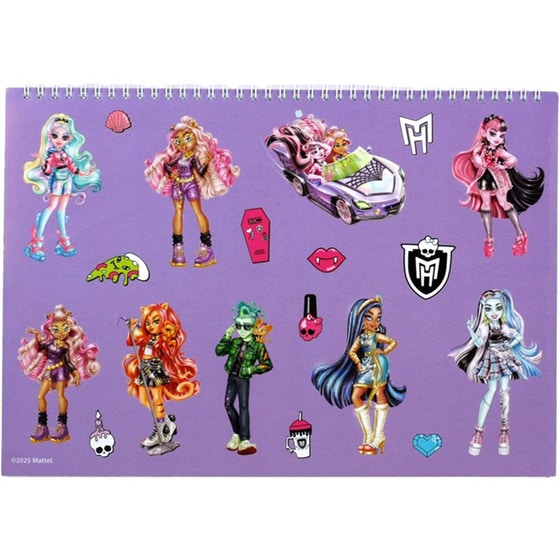 Μπλοκ Ζωγραφικής Gim Α4 40Φ Monster High image 1