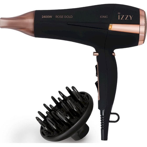 Σεσουάρ Μαλλιών IZZY Rose Gold Ionic 222755 2400 W Μαύρο image 1