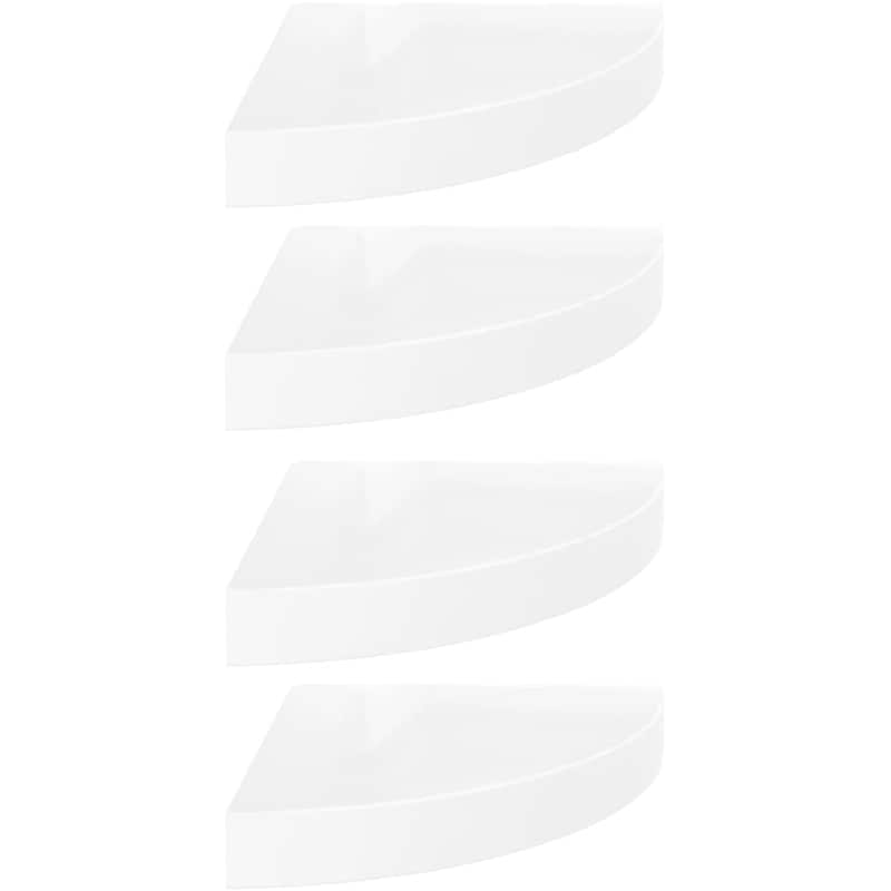 Ράφια Τοίχου VidaXL από MDF 25x25 cm 4 Τμχ - Λευκό