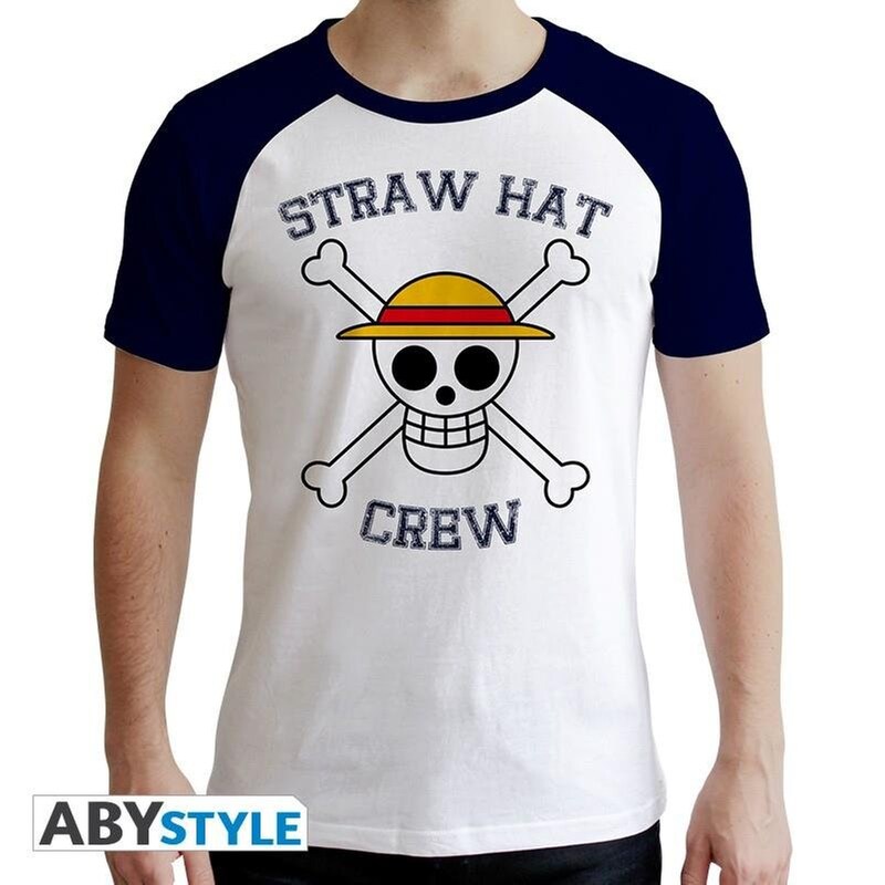 ABYSTYLE T-shirt Cerda One Piece Skull - Λευκό/Μπλε