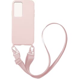 Θήκη Xiaomi Poco F4 5G - My Colors Carryhang Liquid Silicone Strap - Ροζ