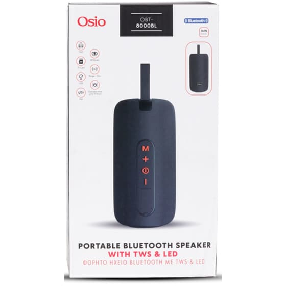 Osio OBT-8000BL Φορητό Ηχείο 16W - Μαύρο image 11